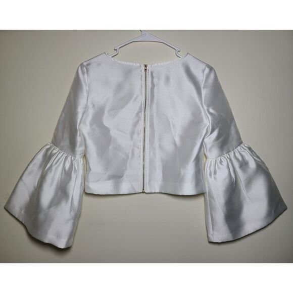 NWT|Revolve Blaque Label Bell Sleeve Cropped Zipper Top, XS - Picture 2 of 5